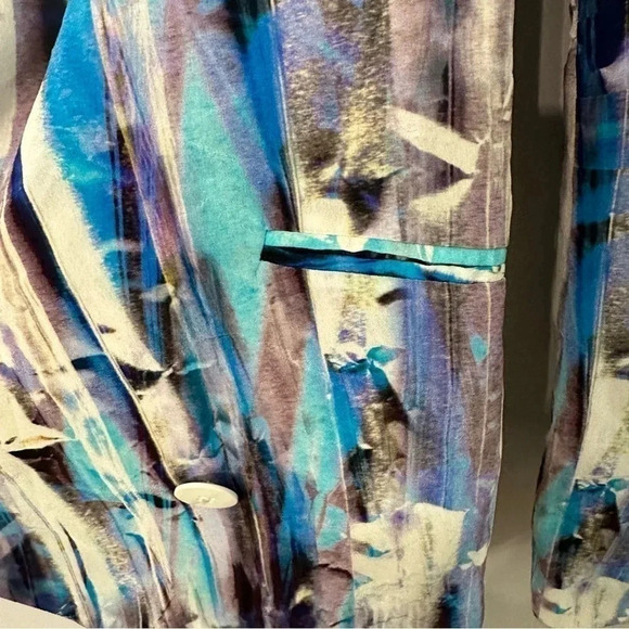 Rebecca Minkoff Becky Blazer Silk w/ Shawl Collar and Light Shoulder Pads Sz sm - Picture 10 of 15